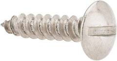 Value Collection - #8 Truss Head Slotted Sheet Metal Screw - Stainless Steel, 3/4" Length Under Head, Grade 18-8 - Industrial Tool & Supply