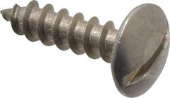 Value Collection - #10 Truss Head Slotted Sheet Metal Screw - Stainless Steel, 3/4" Length Under Head, Grade 18-8 - Industrial Tool & Supply