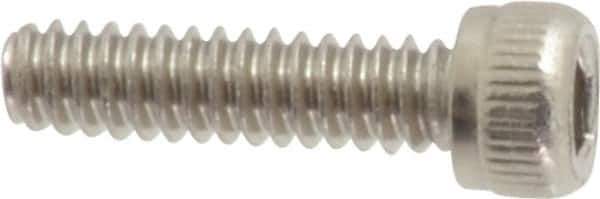 Value Collection - #4-40 UNC Hex Socket Drive, Socket Cap Screw - Grade 18-8 Stainless Steel, Uncoated, Fully Threaded, 7/16" Length Under Head - Industrial Tool & Supply