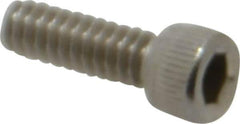 Value Collection - #6-32 UNC Hex Socket Drive, Socket Cap Screw - Grade 18-8 Stainless Steel, Uncoated, Fully Threaded, 7/16" Length Under Head - Industrial Tool & Supply