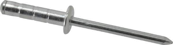 RivetKing - Size 66-69 Dome Head Aluminum Multi Grip Blind Rivet - Steel Mandrel, 0.275" to 0.598" Grip, 3/8" Head Diam, 0.192" to 0.196" Hole Diam, 7/8" Length Under Head, 3/16" Body Diam - Industrial Tool & Supply