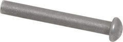 RivetKing - 3/16" Body Diam, Round Steel Solid Rivet - 1-1/2" Length Under Head - Industrial Tool & Supply