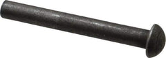 RivetKing - 1/4" Body Diam, Round Uncoated Steel Solid Rivet - 2" Length Under Head - Industrial Tool & Supply