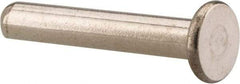 RivetKing - 1/8" Body Diam, Flat Stainless Steel Solid Rivet - 3/4" Length Under Head, Grade 18-8 - Industrial Tool & Supply
