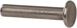 RivetKing - 3/16" Body Diam, Round Uncoated Stainless Steel Solid Rivet - 1" Length Under Head, Grade 18-8 - Industrial Tool & Supply