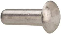 RivetKing - 3/16" Body Diam, Universal Aluminum Solid Rivet - 5/8" Length Under Head, Grade 1100F - Industrial Tool & Supply