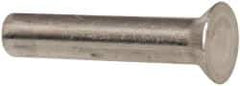 RivetKing - 1/8" Body Diam, Countersunk Aluminum Solid Rivet - 5/8" Length Under Head, Grade 1100F, 78° Countersunk Head Angle - Industrial Tool & Supply