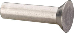 RivetKing - 3/16" Body Diam, Countersunk Aluminum Solid Rivet - 3/4" Length Under Head, Grade 1100F, 78° Countersunk Head Angle - Industrial Tool & Supply