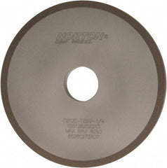 Norton - 6" Diam x 1-1/4" Hole x 1/2" Thick, 120 Grit Surface Grinding Wheel - CBN, Type 1A1, Fine Grade, Resinoid Bond - Industrial Tool & Supply