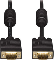 Tripp-Lite - 25' Long, HD15/HD15 Computer Cable - Black, Male x Male - Industrial Tool & Supply