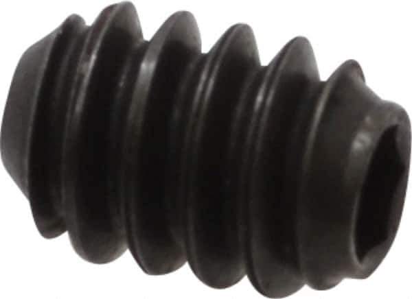 Holo-Krome - #6-32 UNC, 3/16" OAL, Cup Point Set Screw - Grade 8 Alloy Steel, 1/16" Key - Industrial Tool & Supply