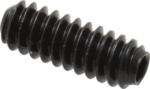 Holo-Krome - #6-32 UNC, 3/8" OAL, Cup Point Set Screw - Grade 8 Alloy Steel, 1/16" Key - Industrial Tool & Supply