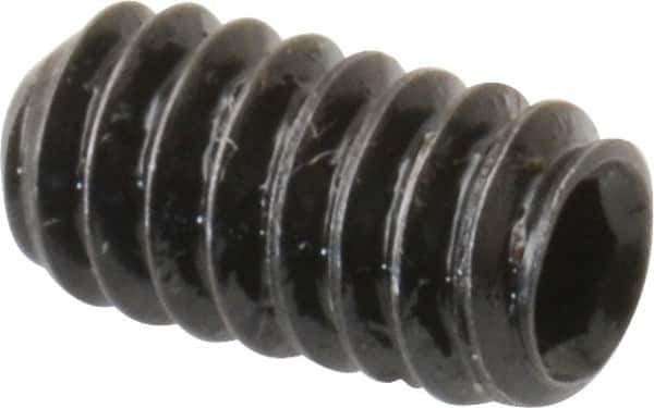 Holo-Krome - #10-24 UNC, 3/8" OAL, Cup Point Set Screw - Grade 8 Alloy Steel, 3/32" Key - Industrial Tool & Supply