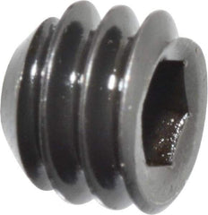 Holo-Krome - 1/4-20 UNC, 3/16" OAL, Cup Point Set Screw - Grade 8 Alloy Steel, 1/8" Key - Industrial Tool & Supply