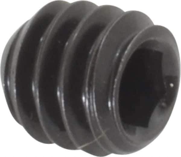 Holo-Krome - 1/4-20 UNC, 1/4" OAL, Cup Point Set Screw - Grade 8 Alloy Steel, 1/8" Key - Industrial Tool & Supply