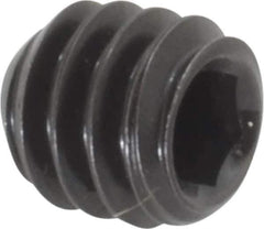 Holo-Krome - 1/4-20 UNC, 1/4" OAL, Cup Point Set Screw - Grade 8 Alloy Steel, 1/8" Key - Industrial Tool & Supply