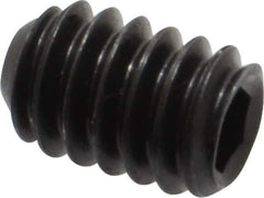 Holo-Krome - 1/4-20 UNC, 3/8" OAL, Cup Point Set Screw - Grade 8 Alloy Steel, 1/8" Key - Industrial Tool & Supply