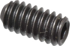 Holo-Krome - 1/4-20 UNC, 1/2" OAL, Cup Point Set Screw - Grade 8 Alloy Steel, 1/8" Key - Industrial Tool & Supply