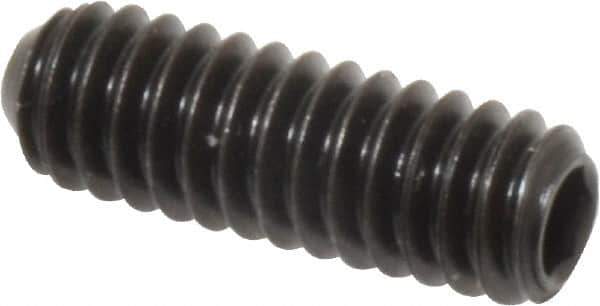 Holo-Krome - 1/4-20 UNC, 3/4" OAL, Cup Point Set Screw - Grade 8 Alloy Steel, 1/8" Key - Industrial Tool & Supply
