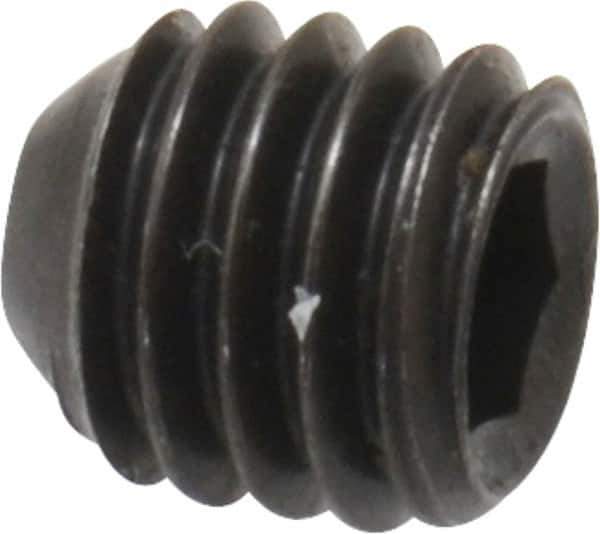 Holo-Krome - #10-32 UNF, 3/16" OAL, Cup Point Set Screw - Grade 8 Alloy Steel, 3/32" Key - Industrial Tool & Supply