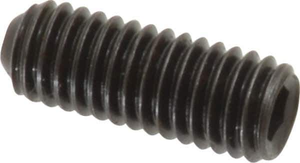 Holo-Krome - #10-32 UNF, 1/2" OAL, Cup Point Set Screw - Grade 8 Alloy Steel, 3/32" Key - Industrial Tool & Supply