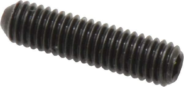 Holo-Krome - #10-32 UNF, 3/4" OAL, Cup Point Set Screw - Grade 8 Alloy Steel, 3/32" Key - Industrial Tool & Supply