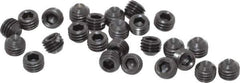 Holo-Krome - 1/4-28 UNF, 3/16" OAL, Cup Point Set Screw - Grade 8 Alloy Steel, 1/8" Key - Industrial Tool & Supply