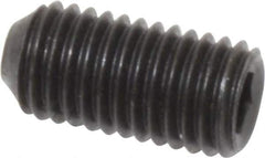 Holo-Krome - 1/4-28 UNF, 1/2" OAL, Cup Point Set Screw - Grade 8 Alloy Steel, 1/8" Key - Industrial Tool & Supply