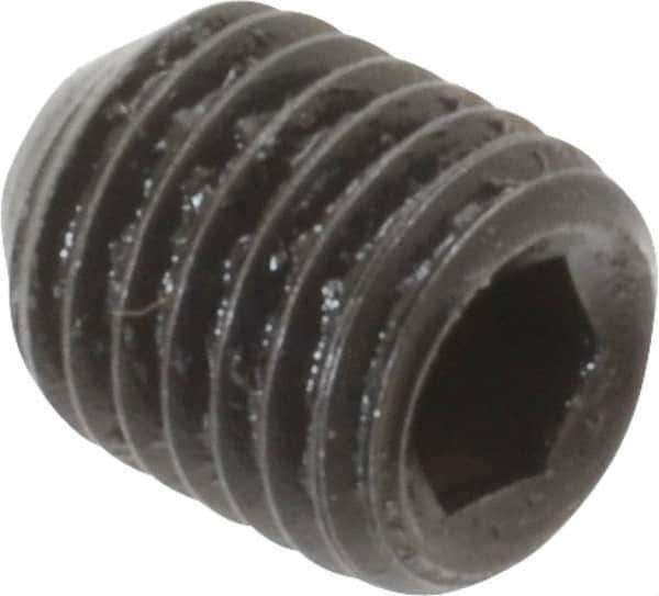 Holo-Krome - 5/16-24 UNF, 3/8" OAL, Cup Point Set Screw - Grade 8 Alloy Steel, 5/32" Key - Industrial Tool & Supply