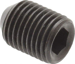 Holo-Krome - 3/8-24 UNF, 1/2" OAL, Cup Point Set Screw - Grade 8 Alloy Steel, 3/16" Key - Industrial Tool & Supply