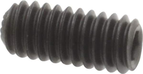 Holo-Krome - #8-32 UNC, 3/8" OAL, Internal Knurl Point Set Screw - Grade 8 Alloy Steel, 5/64" Key - Industrial Tool & Supply