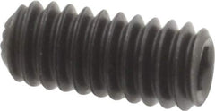 Holo-Krome - #8-32 UNC, 3/8" OAL, Internal Knurl Point Set Screw - Grade 8 Alloy Steel, 5/64" Key - Industrial Tool & Supply