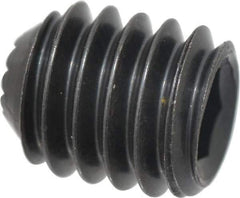 Holo-Krome - 5/16-18 UNC, 3/8" OAL, Internal Knurl Point Set Screw - Grade 8 Alloy Steel, 5/32" Key - Industrial Tool & Supply