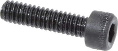 Made in USA - #5-40 UNC Hex Socket Drive, Socket Cap Screw - Alloy Steel, Black Oxide Finish, Fully Threaded, 1/2" Length Under Head - Industrial Tool & Supply