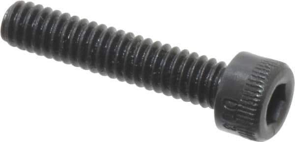 Made in USA - #5-40 UNC Hex Socket Drive, Socket Cap Screw - Alloy Steel, Black Oxide Finish, Fully Threaded, 5/8" Length Under Head - Industrial Tool & Supply