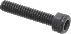 Made in USA - #5-40 UNC Hex Socket Drive, Socket Cap Screw - Alloy Steel, Black Oxide Finish, Fully Threaded, 5/8" Length Under Head - Industrial Tool & Supply
