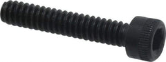 Made in USA - #6-32 UNC Hex Socket Drive, Socket Cap Screw - Alloy Steel, Black Oxide Finish, Fully Threaded, 3/4" Length Under Head - Industrial Tool & Supply