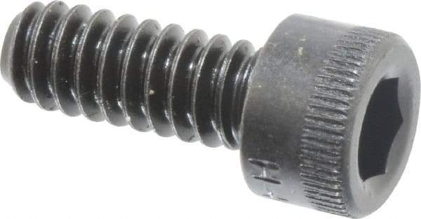 Made in USA - #10-24 UNC Hex Socket Drive, Socket Cap Screw - Alloy Steel, Black Oxide Finish, Fully Threaded, 1/2" Length Under Head - Industrial Tool & Supply