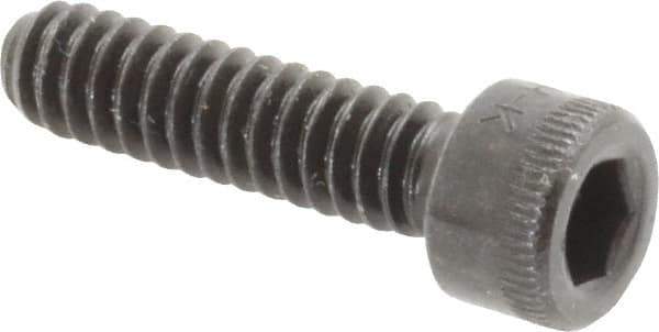 Made in USA - #10-24 UNC Hex Socket Drive, Socket Cap Screw - Alloy Steel, Black Oxide Finish, Fully Threaded, 3/4" Length Under Head - Industrial Tool & Supply