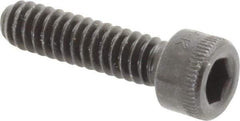 Made in USA - #10-24 UNC Hex Socket Drive, Socket Cap Screw - Alloy Steel, Black Oxide Finish, Fully Threaded, 3/4" Length Under Head - Industrial Tool & Supply