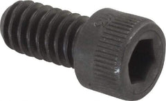 Made in USA - 1/4-20 UNC Hex Socket Drive, Socket Cap Screw - Alloy Steel, Black Oxide Finish, Fully Threaded, 1/2" Length Under Head - Industrial Tool & Supply