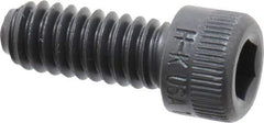 Made in USA - 1/4-20 UNC Hex Socket Drive, Socket Cap Screw - Alloy Steel, Black Oxide Finish, Fully Threaded, 5/8" Length Under Head - Industrial Tool & Supply