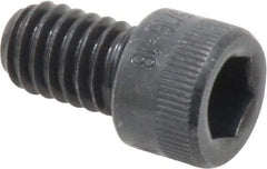 Made in USA - 5/16-18 UNC Hex Socket Drive, Socket Cap Screw - Alloy Steel, Black Oxide Finish, Fully Threaded, 1/2" Length Under Head - Industrial Tool & Supply