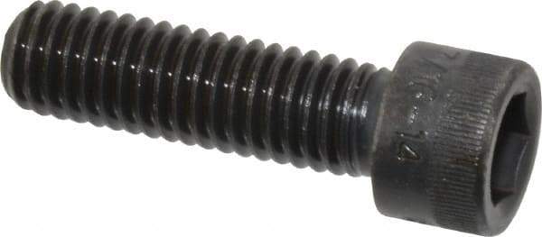 Holo-Krome - 7/16-14 UNC Hex Socket Drive, Socket Cap Screw - Alloy Steel, Black Oxide Finish, Fully Threaded, 1-1/2" Length Under Head - Industrial Tool & Supply