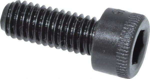 Made in USA - #10-32 UNF Hex Socket Drive, Socket Cap Screw - Alloy Steel, Black Oxide Finish, Fully Threaded, 1/2" Length Under Head - Industrial Tool & Supply