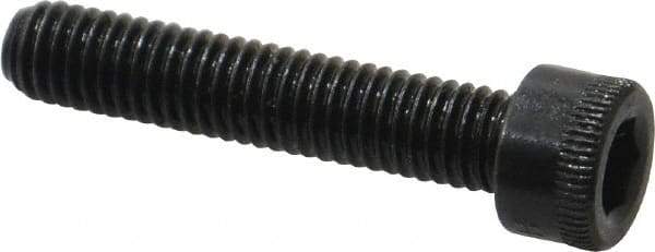Made in USA - #10-32 UNF Hex Socket Drive, Socket Cap Screw - Alloy Steel, Black Oxide Finish, Fully Threaded, 1" Length Under Head - Industrial Tool & Supply