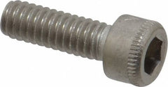 Holo-Krome - #8-32 UNC Hex Socket Drive, Socket Cap Screw - Grade 18-8 Stainless Steel, Passivated Finish, Fully Threaded, 1/2" Length Under Head - Industrial Tool & Supply