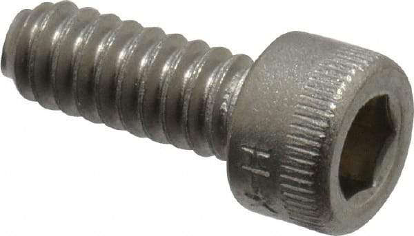 Holo-Krome - #10-24 UNC Hex Socket Drive, Socket Cap Screw - Grade 18-8 Stainless Steel, Passivated Finish, Fully Threaded, 1/2" Length Under Head - Industrial Tool & Supply