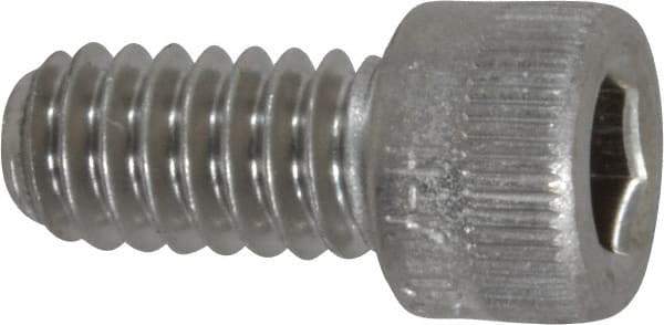 Holo-Krome - 1/4-20 UNC Hex Socket Drive, Socket Cap Screw - Grade 18-8 Stainless Steel, Passivated Finish, Fully Threaded, 1/2" Length Under Head - Industrial Tool & Supply