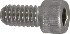 Holo-Krome - 1/4-20 UNC Hex Socket Drive, Socket Cap Screw - Grade 18-8 Stainless Steel, Passivated Finish, Fully Threaded, 1/2" Length Under Head - Industrial Tool & Supply